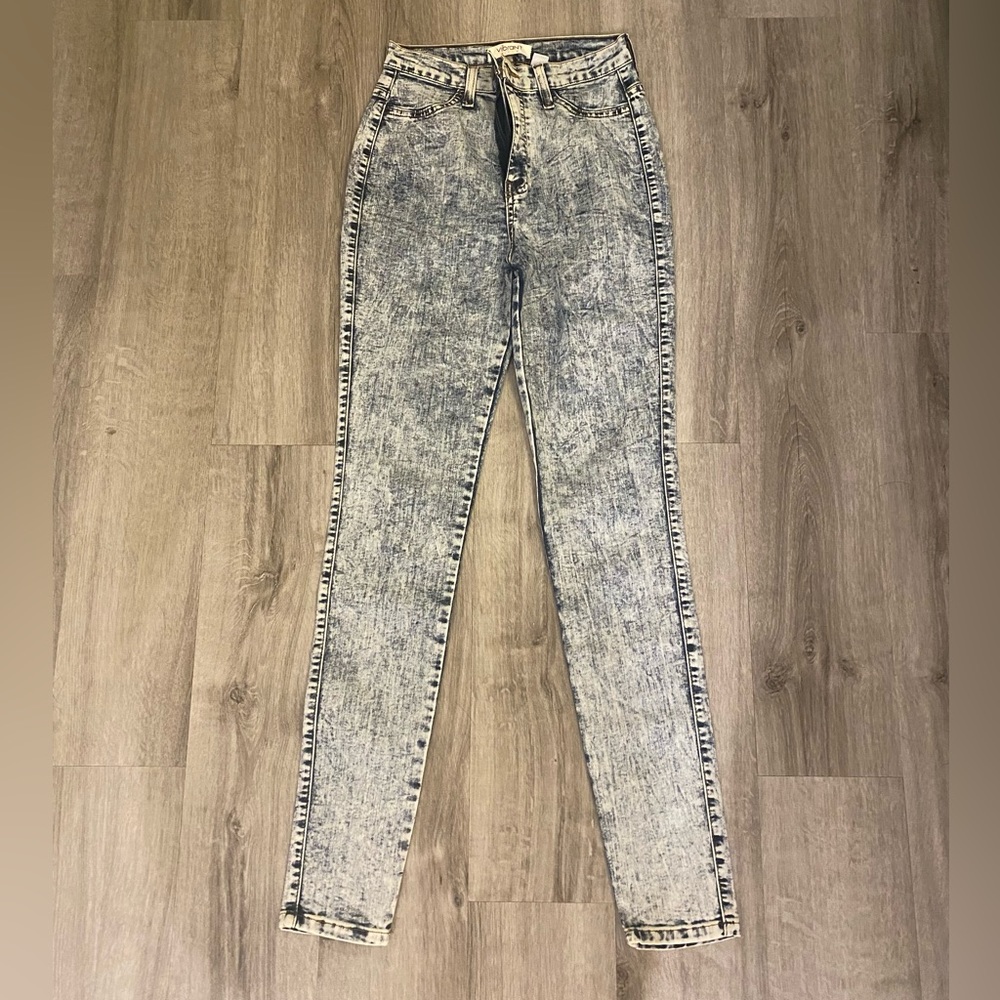 Nasty gal light acid wash skinny jeans